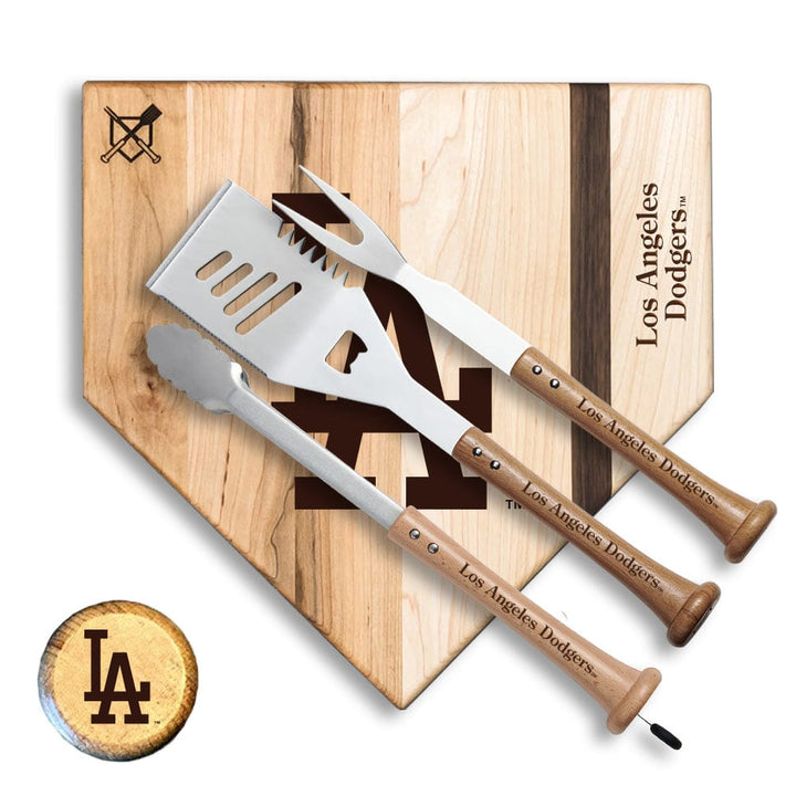 Baseball BBQ Los Angeles Dodgers "Silver Slugger" Combo Set