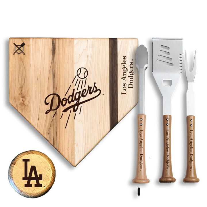Baseball BBQ Los Angeles Dodgers "Silver Slugger" Combo Set
