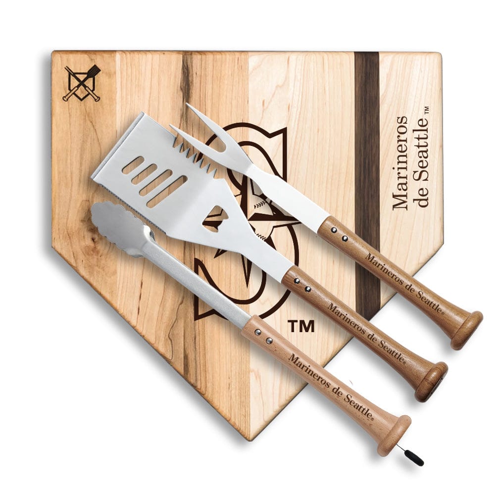 Baseball BBQ Marineros de Seattle "Silver Slugger" Combo Set (en Español)