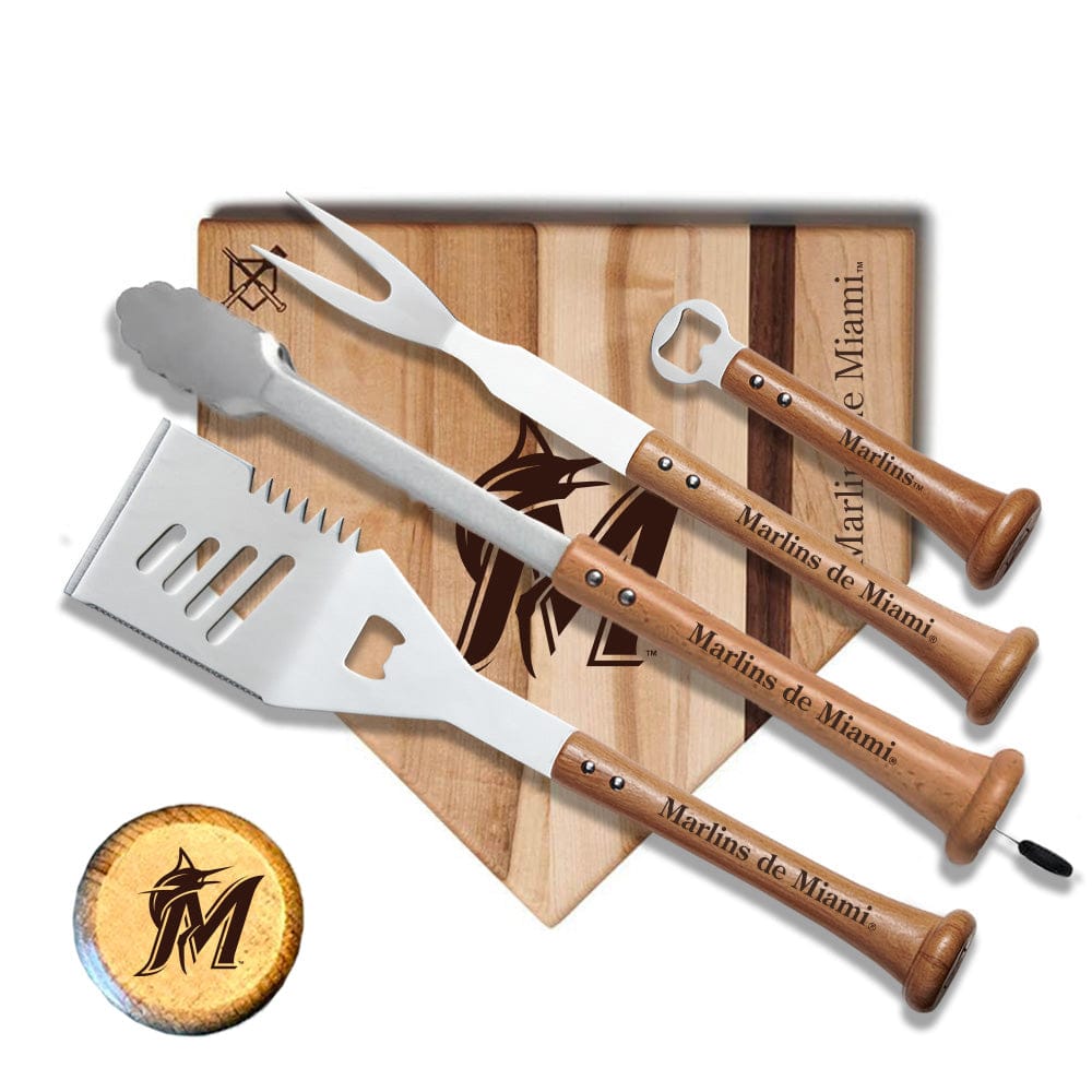Baseball BBQ Marlins de Miami "Grand Slam" Combo Set (en Español)