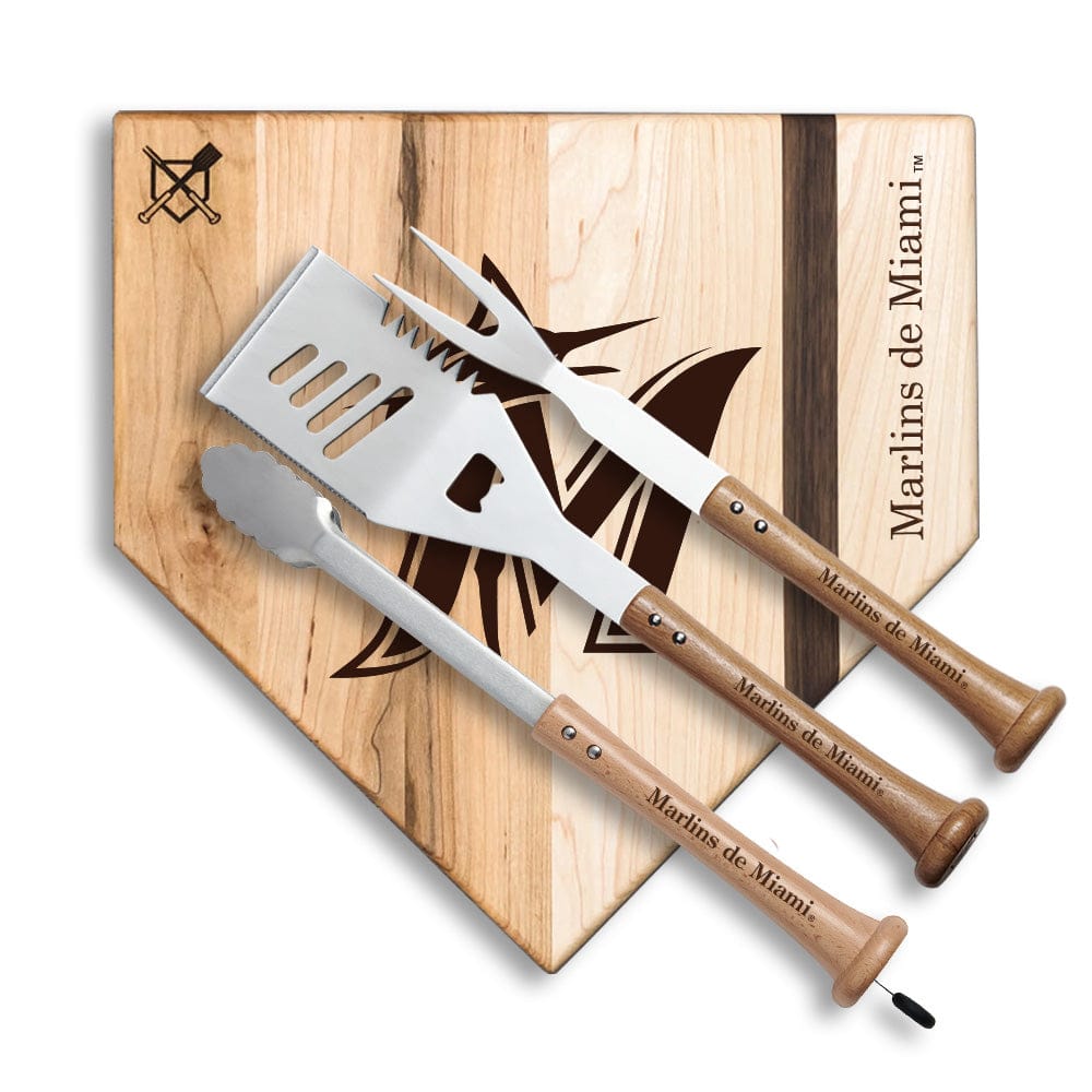 Baseball BBQ Marlins de Miami "Silver Slugger" Combo Set (en Español)