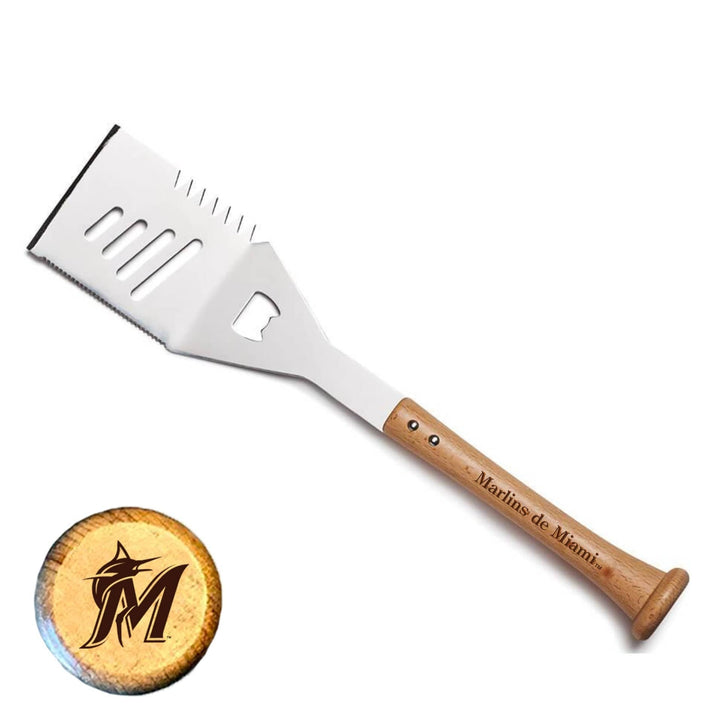 Baseball BBQ Marlins de Miami "SLIDER" Spatula (en Español)