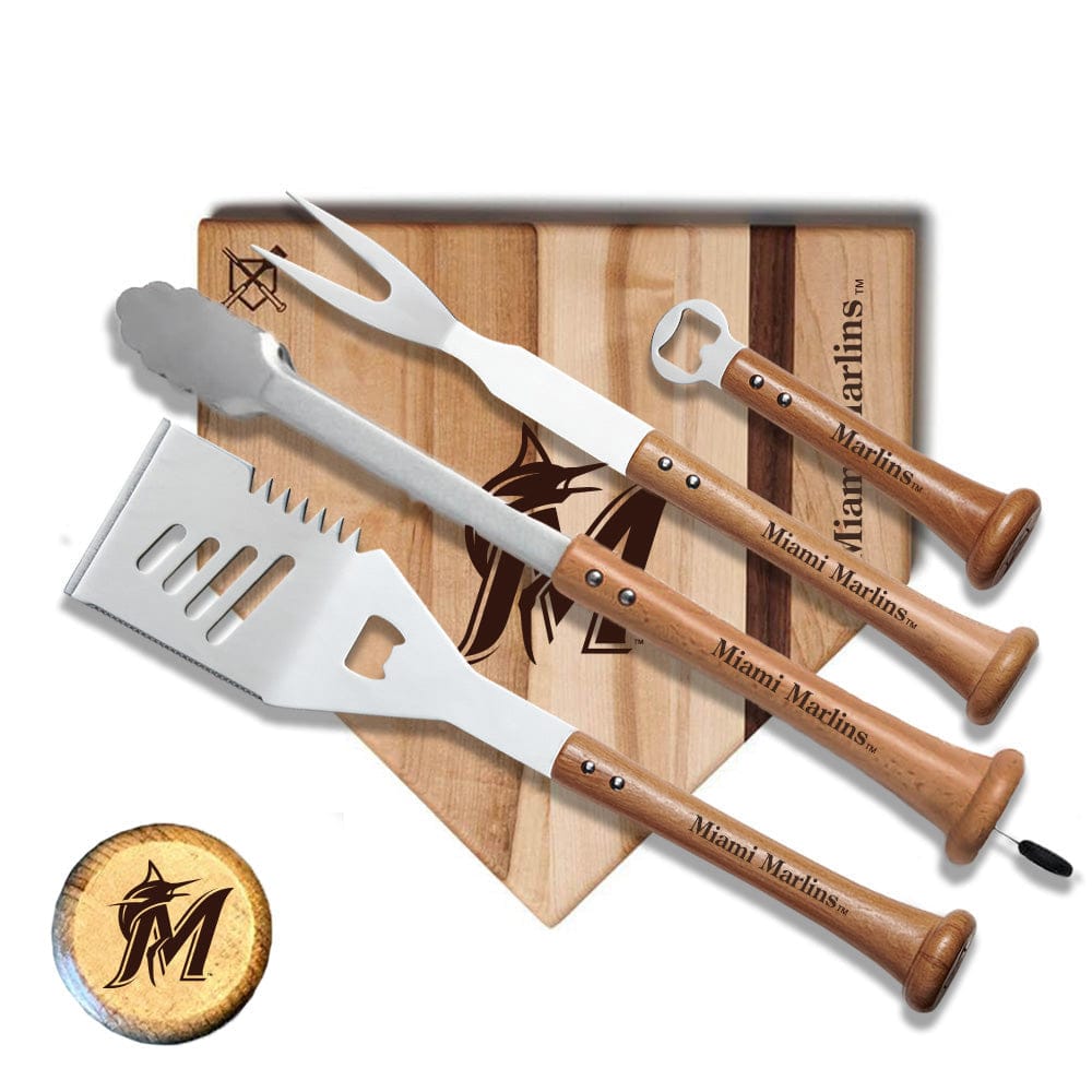 Baseball BBQ Miami Marlins "Grand Slam" Combo Set