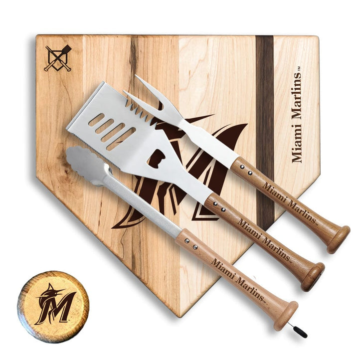 Baseball BBQ Miami Marlins "Silver Slugger" Combo Set