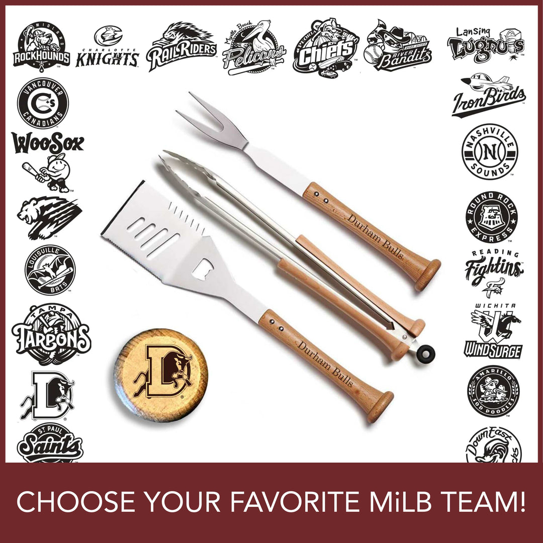Baseball BBQ MiLB "TRIPLE PLAY" Set | CHOOSE YOUR FAVORITE TEAM
