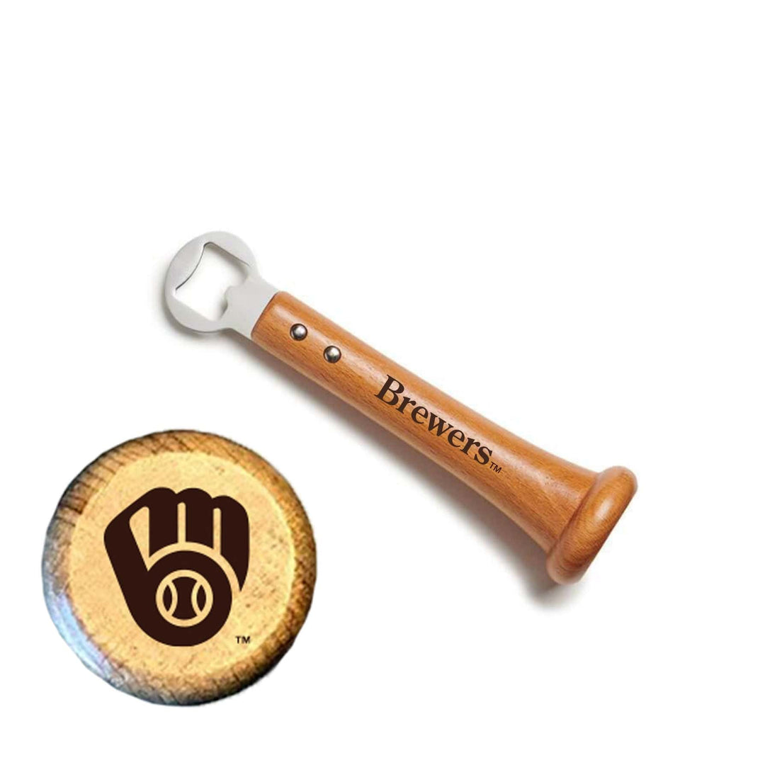 Baseball BBQ Milwaukee Brewers "PICKOFF" Bottle Opener
