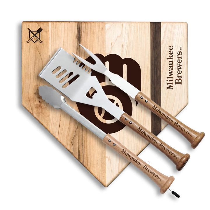 Baseball BBQ Milwaukee Brewers "Silver Slugger" Combo Set