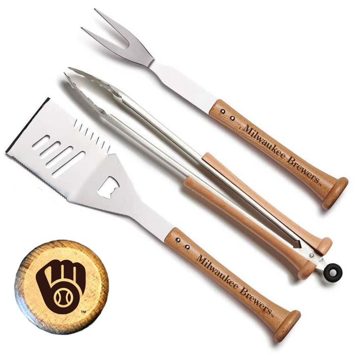 Baseball BBQ Milwaukee Brewers "TRIPLE PLAY" Combo Set