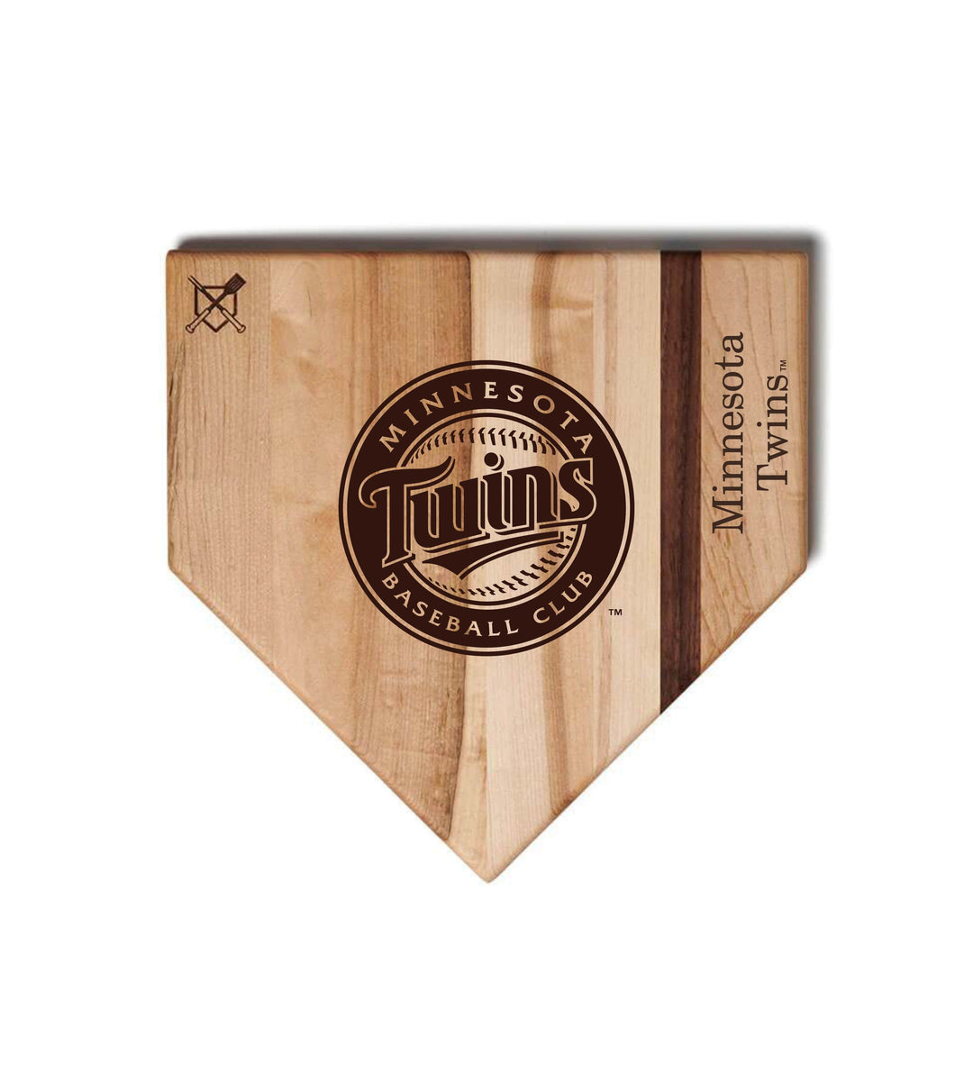 Baseball BBQ Minnesota Twins "Twins" Home Plate / 12" x 12" Minnesota Twins "Grand Slam" Combo Set