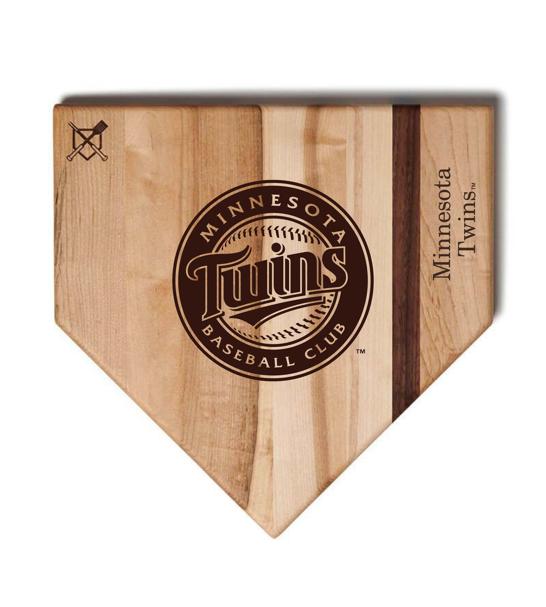 Baseball BBQ Minnesota Twins "Twins" Home Plate / 17" x 17" Minnesota Twins "Grand Slam" Combo Set