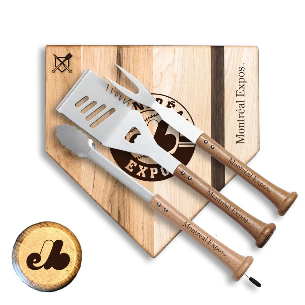 Baseball BBQ Montreal Expos "SILVER SLUGGER" Combo Set