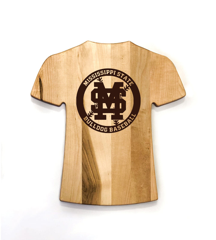 Baseball BBQ MS State Jersey Style 2 Mississippi State Cutting Boards | Jersey Style
