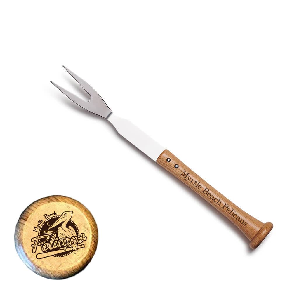 Baseball BBQ Myrtle Beach Pelicans "FORKBALL" Fork