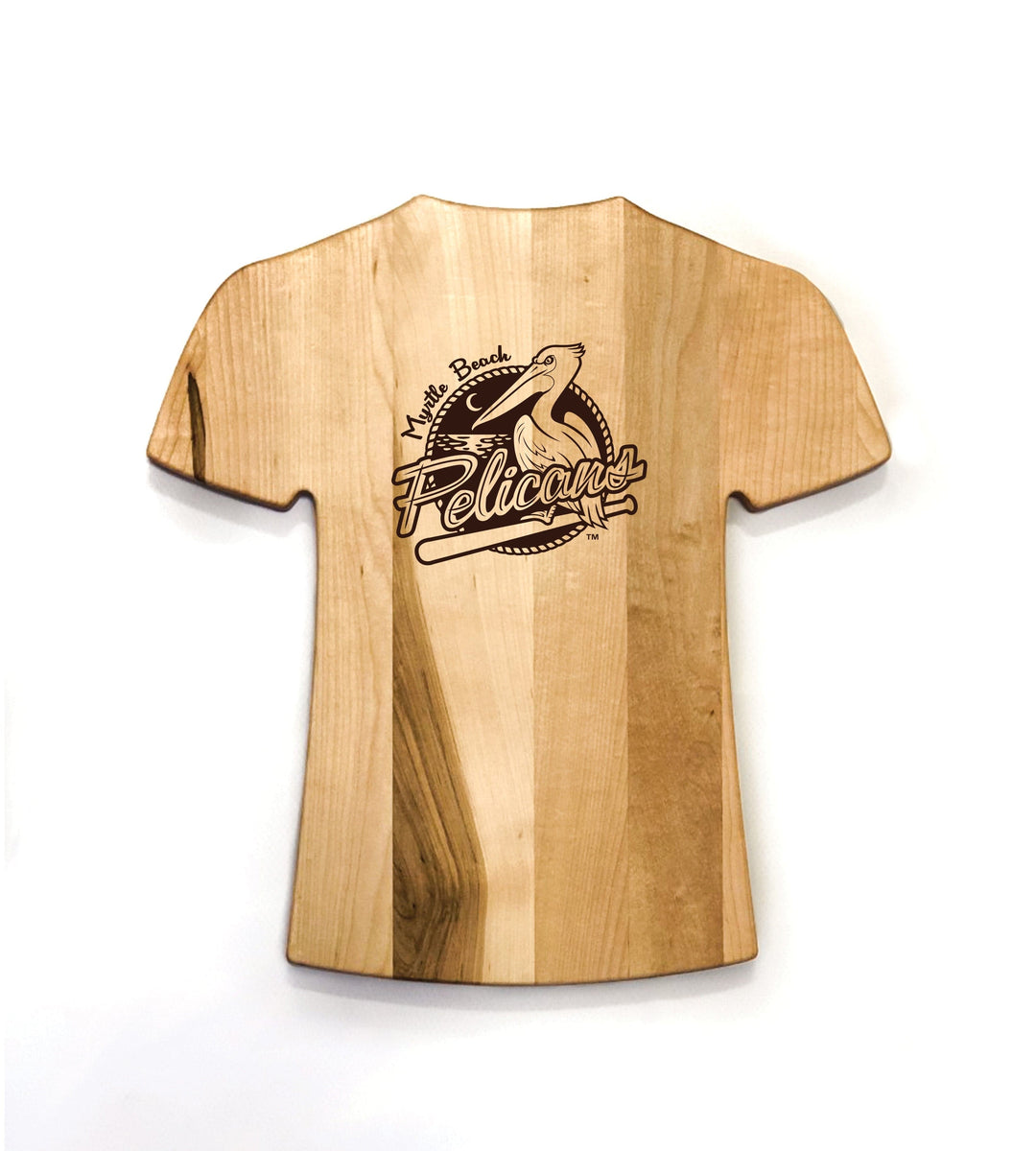 Baseball BBQ Myrtle Beach Pelicans Jersey Board
