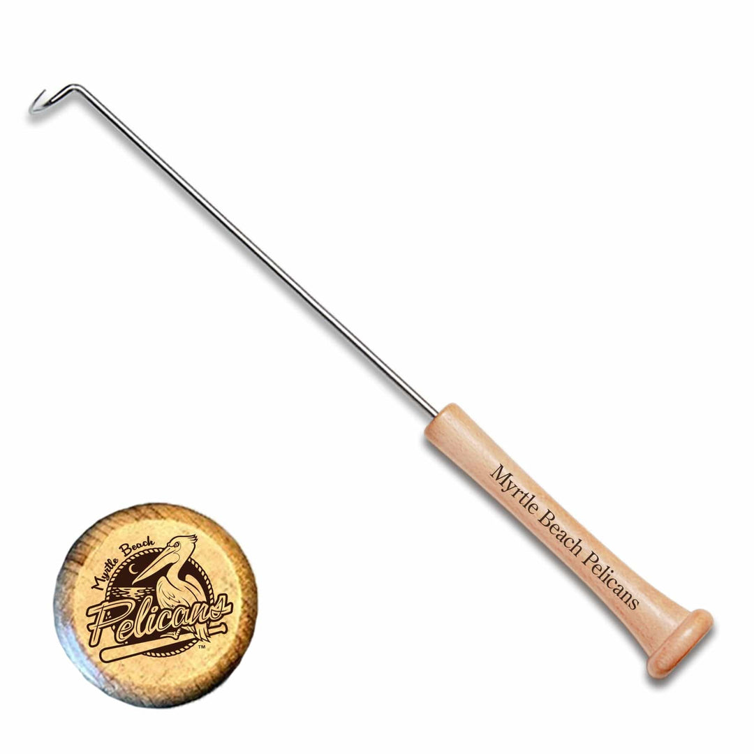 Baseball BBQ Myrtle Beach Pelicans "THE HOOK" Pigtail