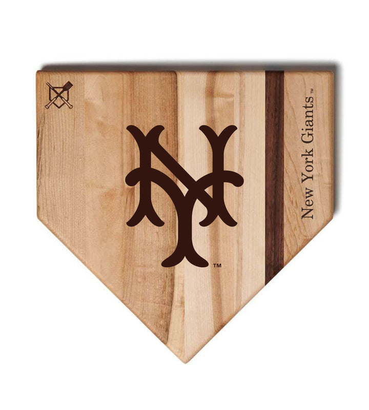 Baseball BBQ New York Giants Full Sized Home Plate Style 1 (17" x 17") New York Giants Cutting Boards | Choose Your Size & Style