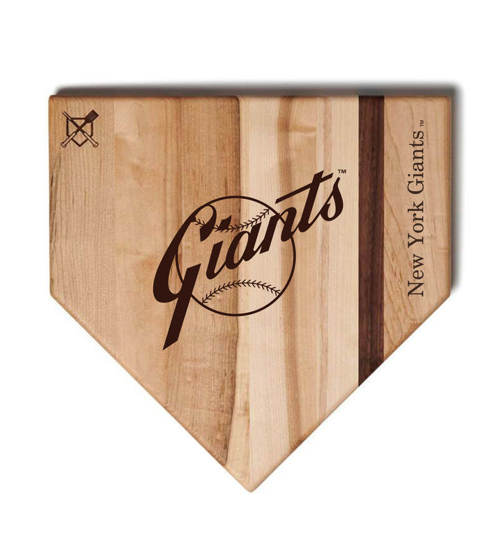 Baseball BBQ New York Giants Full Sized Home Plate Style 2 (17" x 17") New York Giants Cutting Boards | Choose Your Size & Style