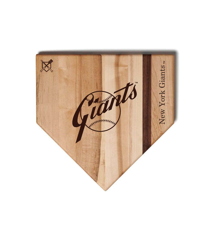 Baseball BBQ New York Giants Home Plate Style 2 (12" x 12") New York Giants Cutting Boards | Choose Your Size & Style