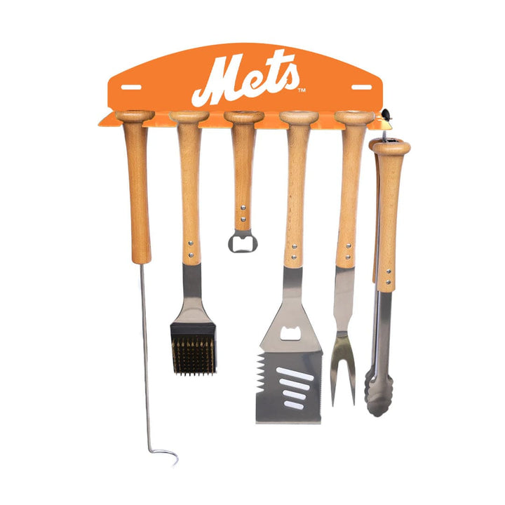 Baseball BBQ New York Mets Bat Rack