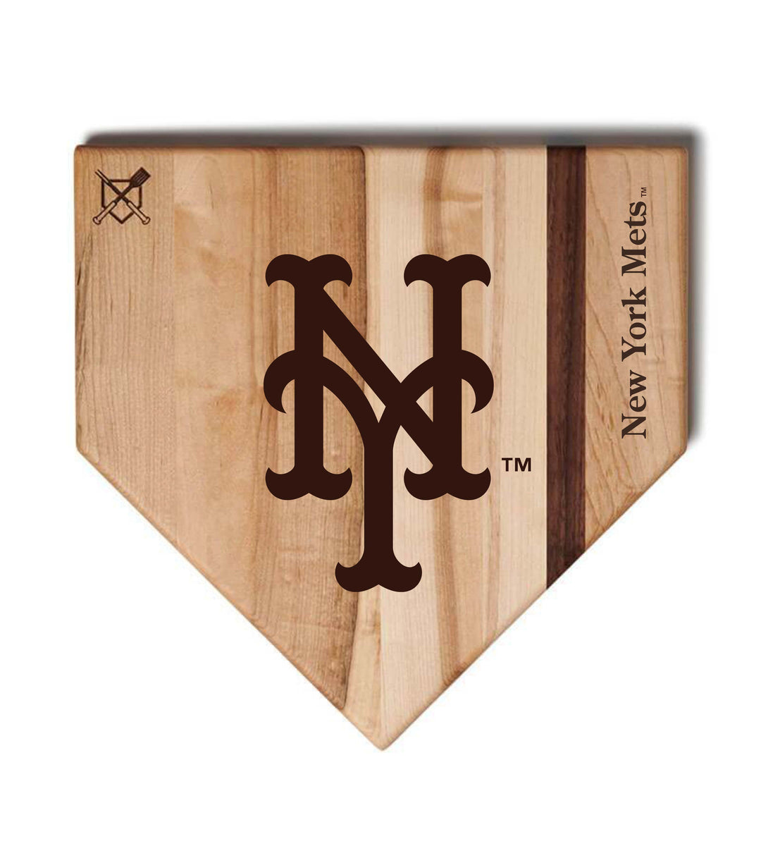 Baseball BBQ New York Mets "NY" Home Plate / 17" x 17" New York Mets "Silver Slugger" Combo Set