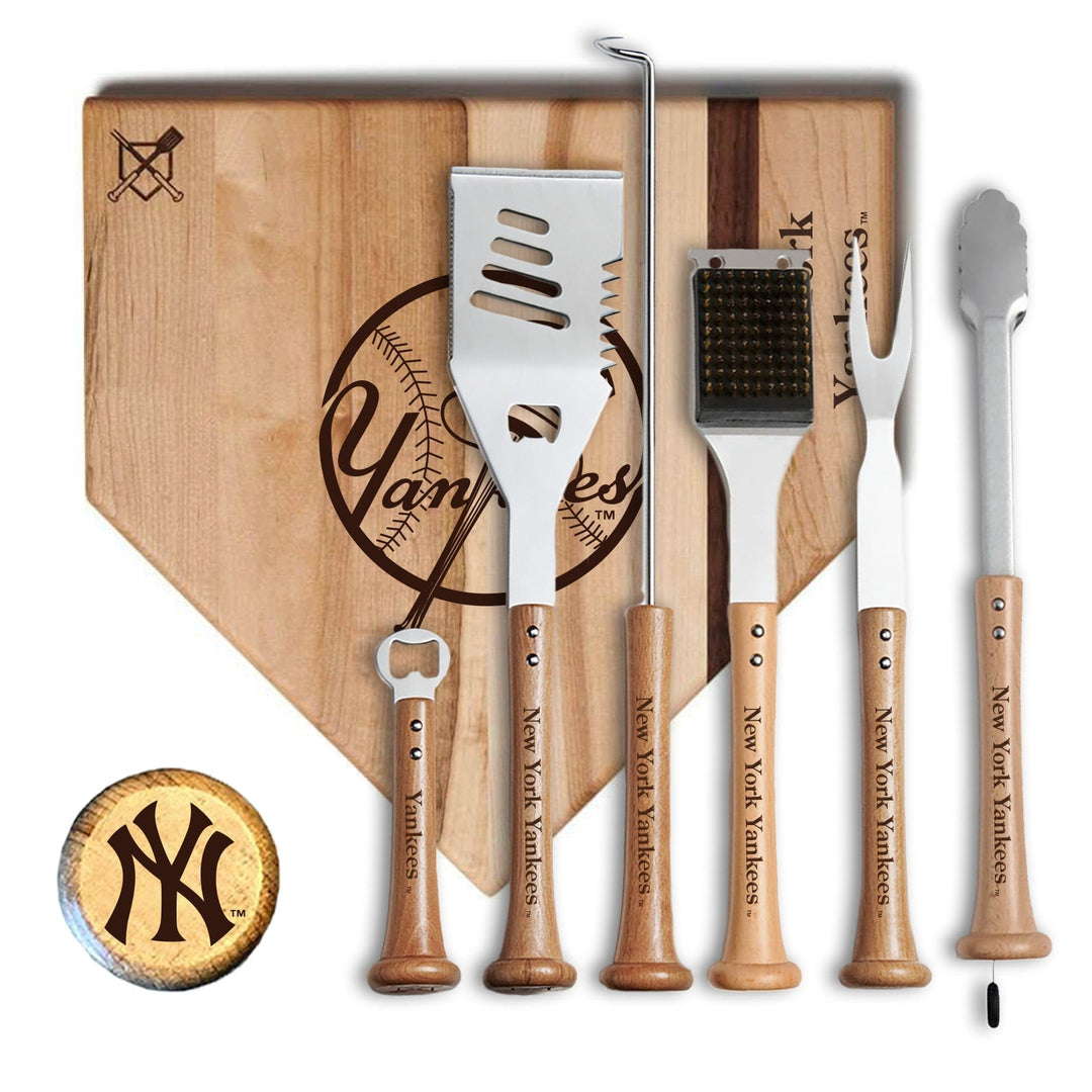 Baseball BBQ New York Yankees MVP Grill Set