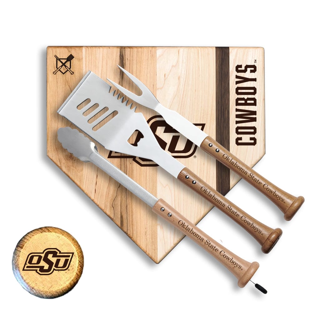 Baseball BBQ Oklahoma State University "SILVER SLUGGER" (12" x 12") Oklahoma State University "SILVER SLUGGER" Combo Set