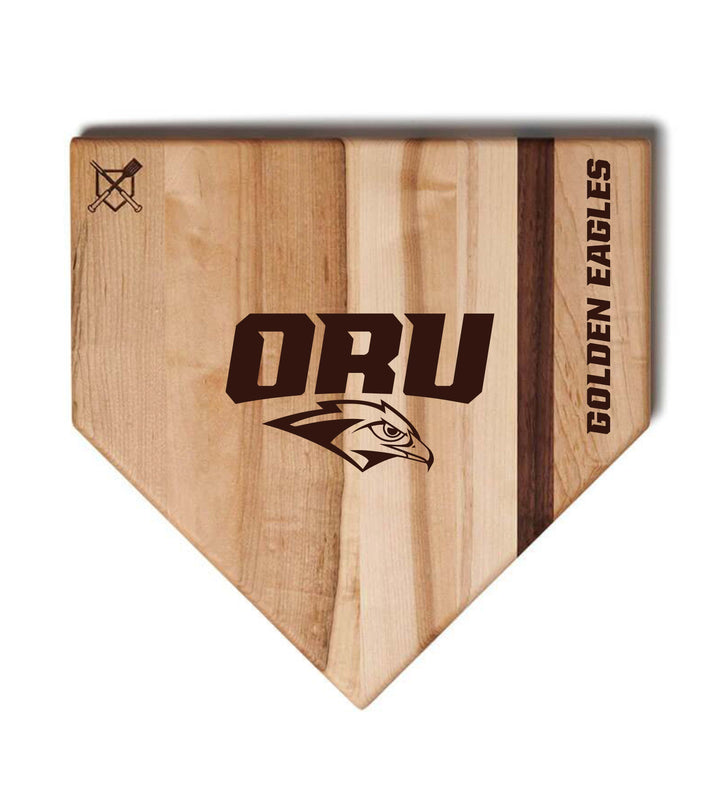 Baseball BBQ Oral Roberts University Home Plate Style (17" x 17") Oral Roberts University Cutting Boards | Choose Your Size & Style