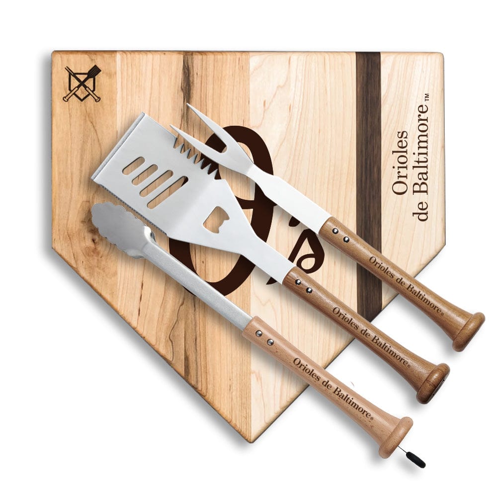Baseball BBQ Orioles de Baltimore "Silver Slugger" Combo Set (en Español)