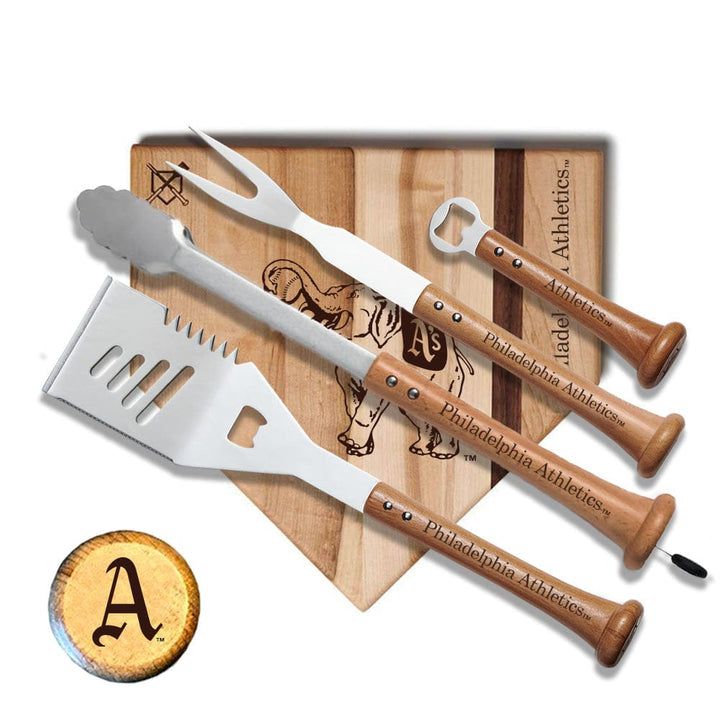 Baseball BBQ Philadelphia Athletics "GRAND SLAM" Combo Set 12" Style 2 Philadelphia Athletics "GRAND SLAM" Combo Set