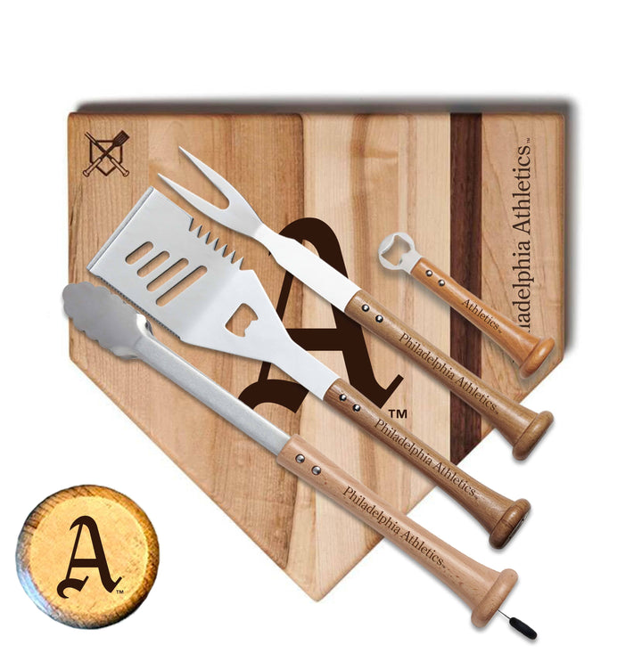 Baseball BBQ Philadelphia Athletics "GRAND SLAM" Combo Set 17" Style 1 Philadelphia Athletics "GRAND SLAM" Combo Set