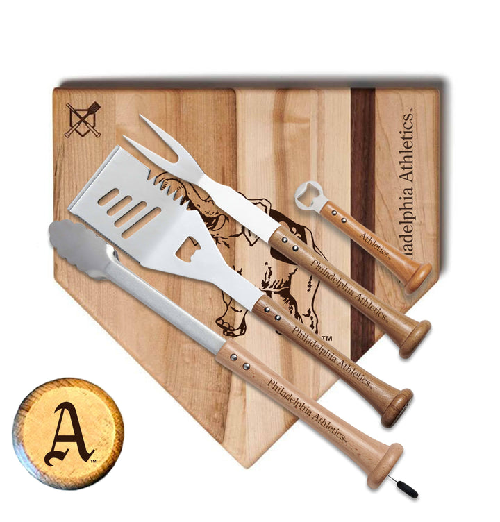 Baseball BBQ Philadelphia Athletics "GRAND SLAM" Combo Set 17" Style 2 Philadelphia Athletics "GRAND SLAM" Combo Set