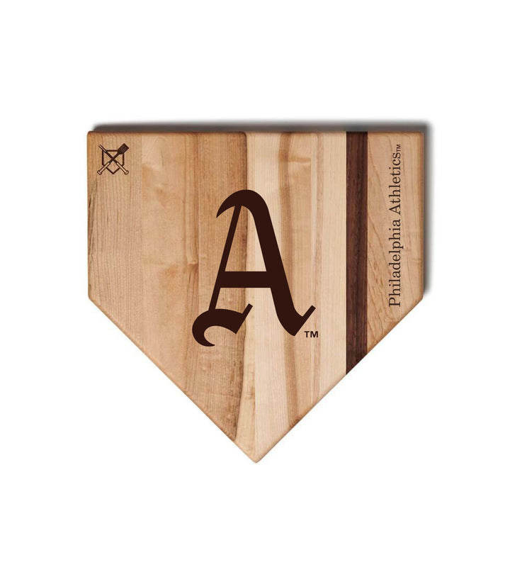 Baseball BBQ Philadelphia Athletics Home Plate Style 1 (12" x 12") Philadelphia Athletics Cutting Boards | Choose Your Size & Style