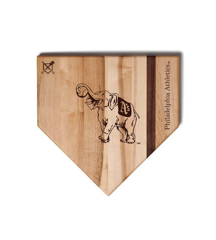 Baseball BBQ Philadelphia Athletics Home Plate Style 2 (12" x 12") Philadelphia Athletics Cutting Boards | Choose Your Size & Style