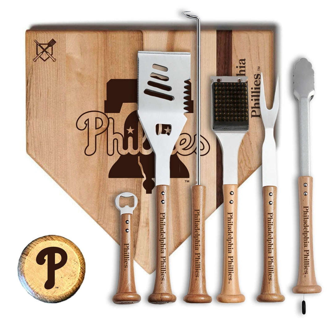 Baseball BBQ Philadelphia Phillies MVP Grill Set