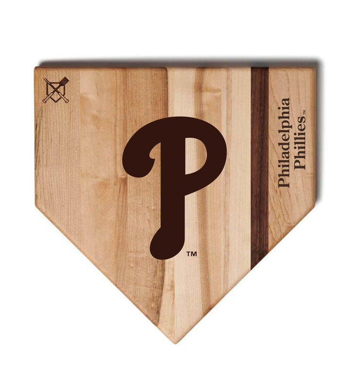 Baseball BBQ Philadelphia Phillies "P" Home Plate / 17" x 17" Philadelphia Phillies "Silver Slugger" Combo Set