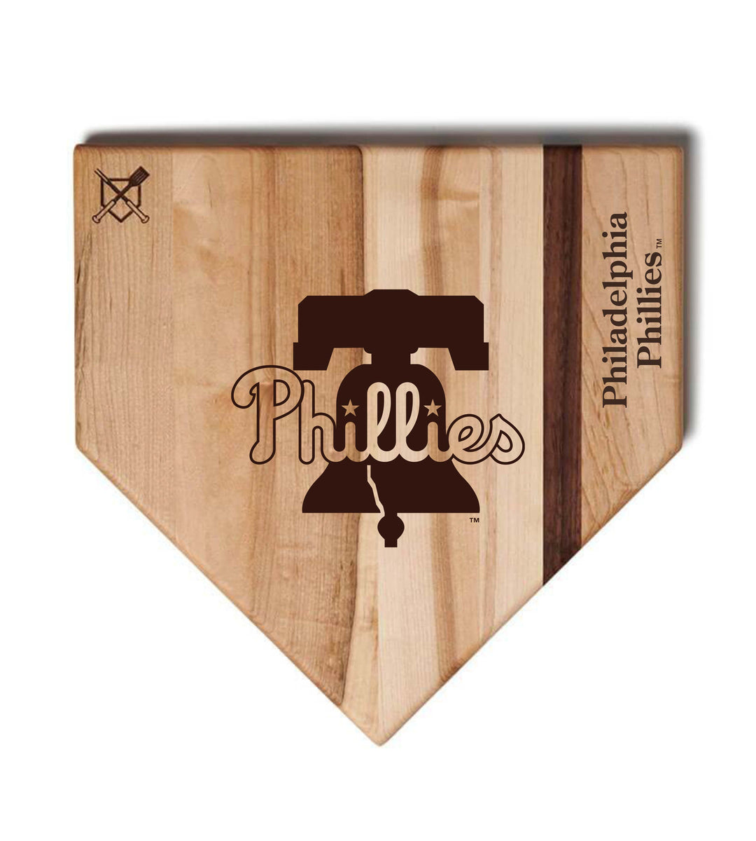 Baseball BBQ Philadelphia Phillies "Phillies" Home Plate / 17" x 17" Philadelphia Phillies "Grand Slam" Combo Set