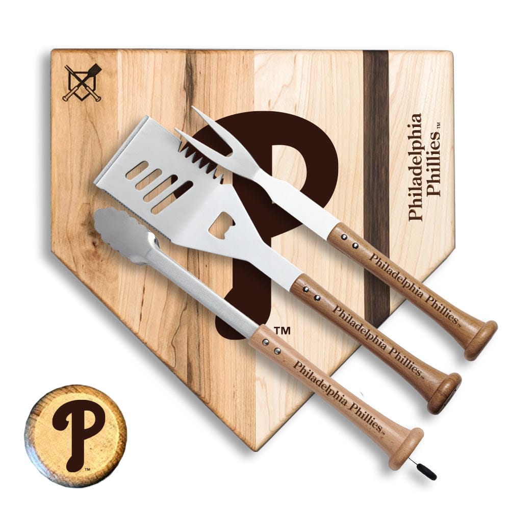 Baseball BBQ Philadelphia Phillies "Silver Slugger" Combo Set