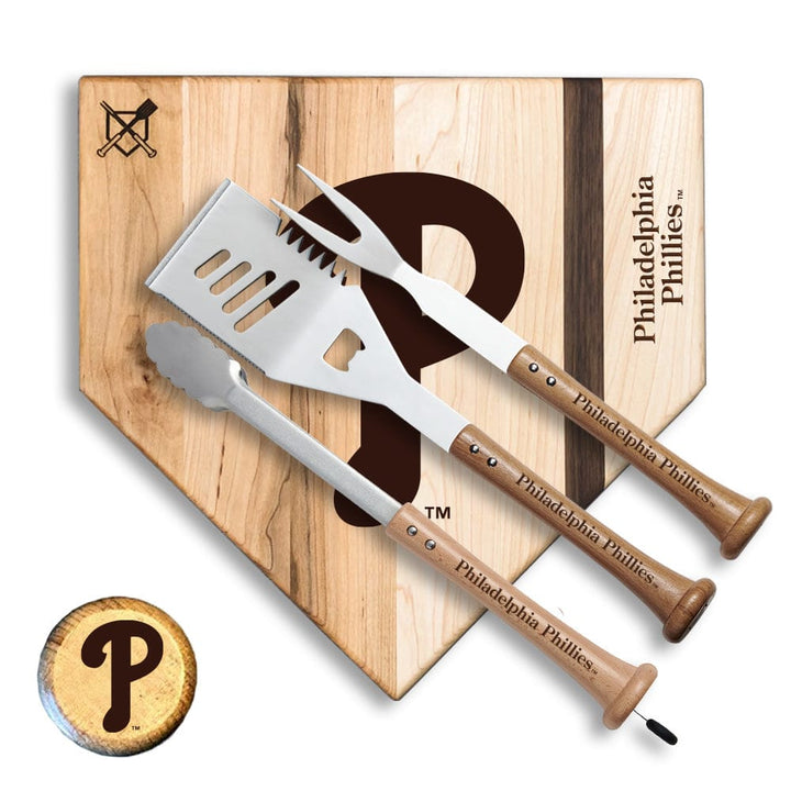 Baseball BBQ Philadelphia Phillies "Silver Slugger" Combo Set