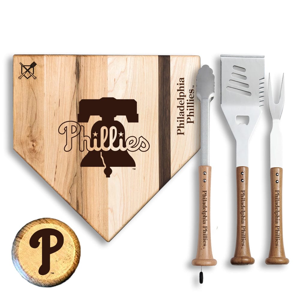 Baseball BBQ Philadelphia Phillies "Silver Slugger" Combo Set
