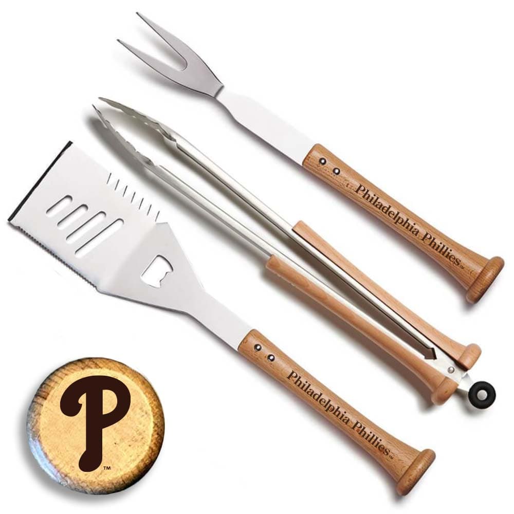 Baseball BBQ Philadelphia Phillies "TRIPLE PLAY" Combo Set