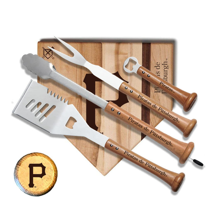 Baseball BBQ Piratas de Pittsburgh "Silver Slugger" Combo Set (en Español)