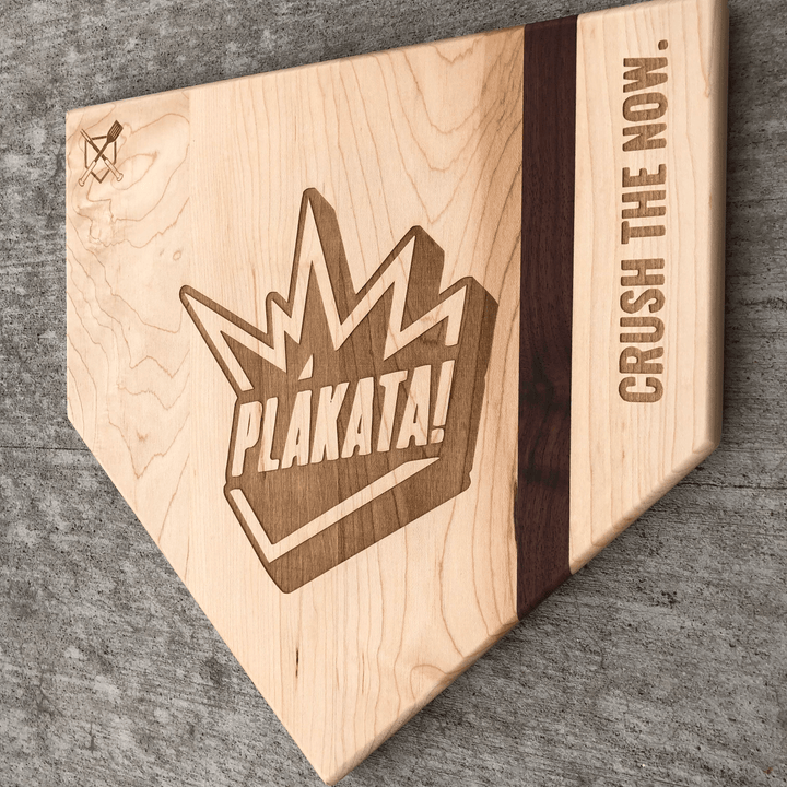 Baseball BBQ PLÁKATA! "Home Plate" Cutting Board