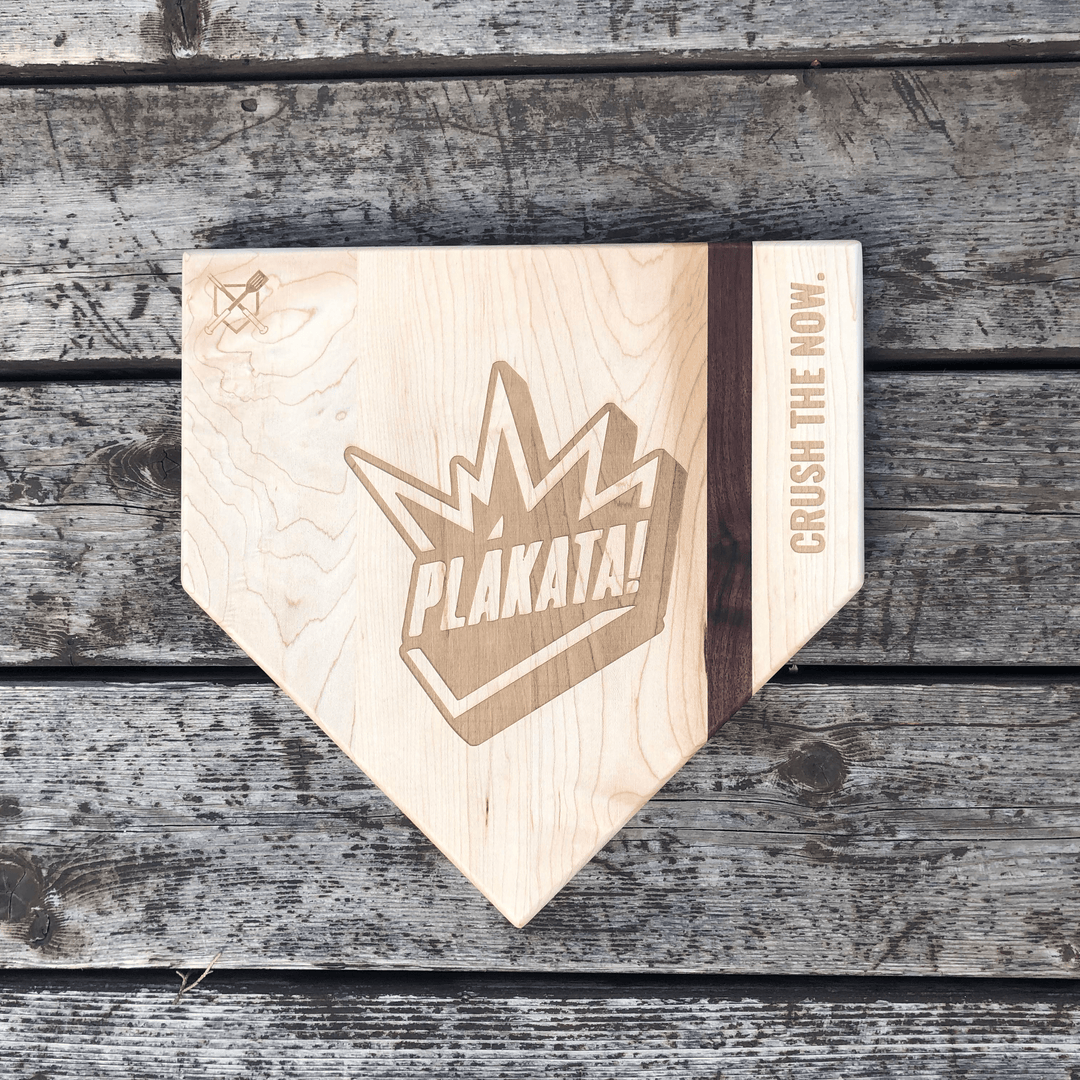 Baseball BBQ PLÁKATA! "Home Plate" Cutting Board