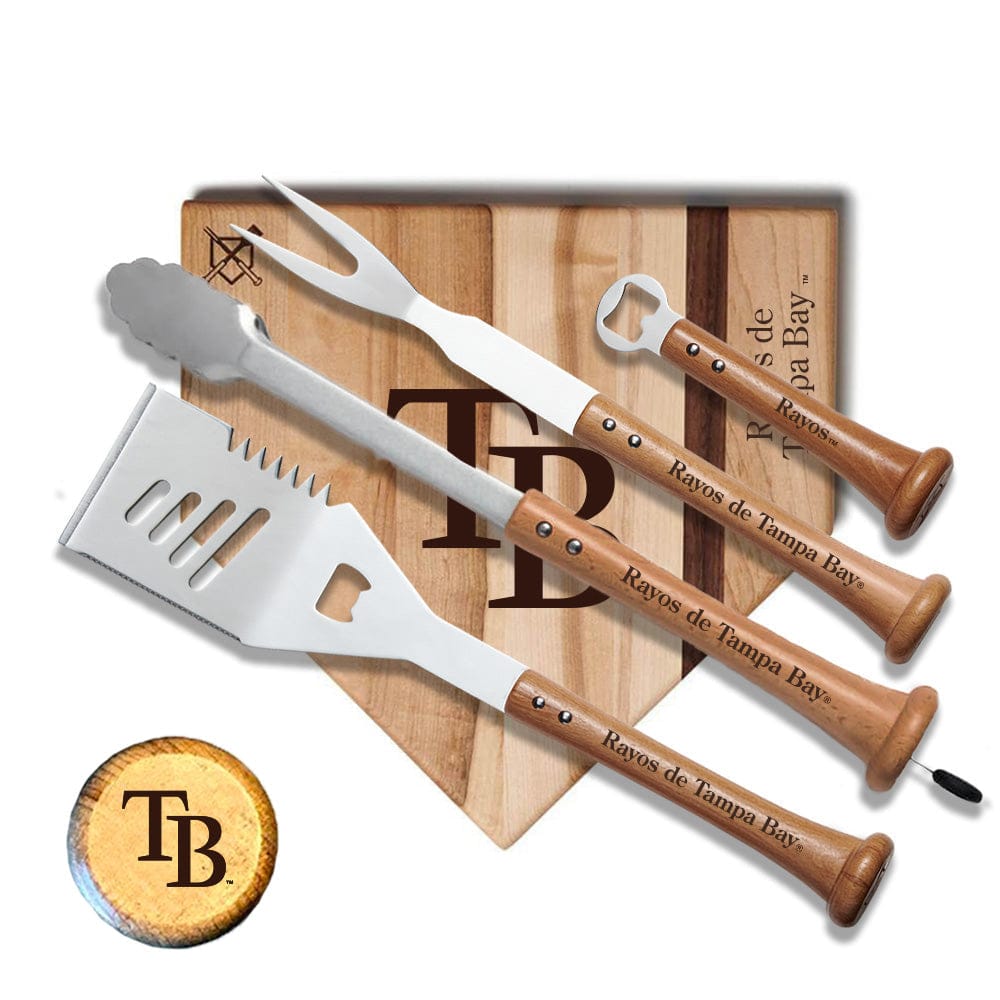 Baseball BBQ Rayos de Tampa Bay "Grand Slam" Combo Set (en Español)