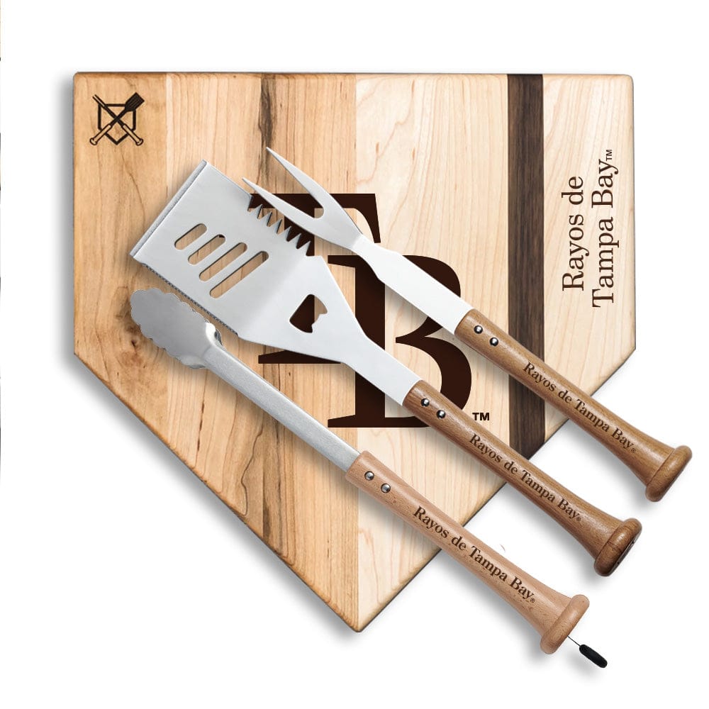 Baseball BBQ Rayos de Tampa Bay "Silver Slugger" Combo Set (en Español)