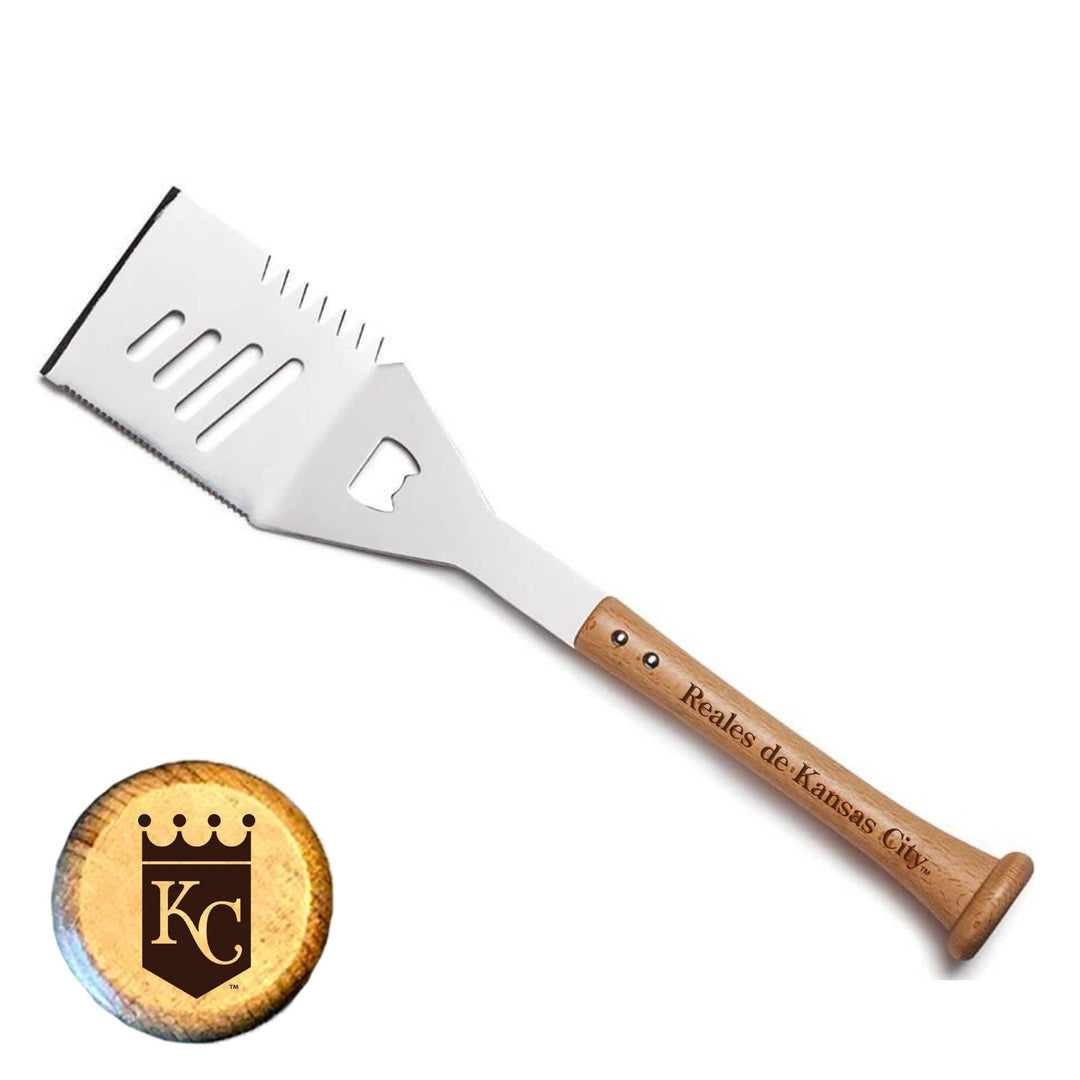 Baseball BBQ Reales de Kansas City "SLIDER" Spatula (en Español)
