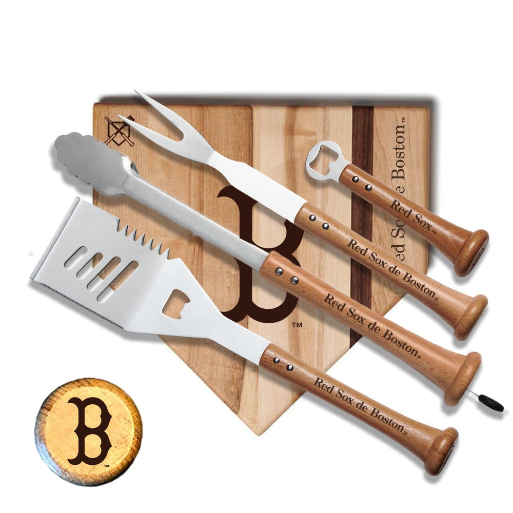 Baseball BBQ Red Sox de Boston "Grand Slam" Combo Set (en Español)