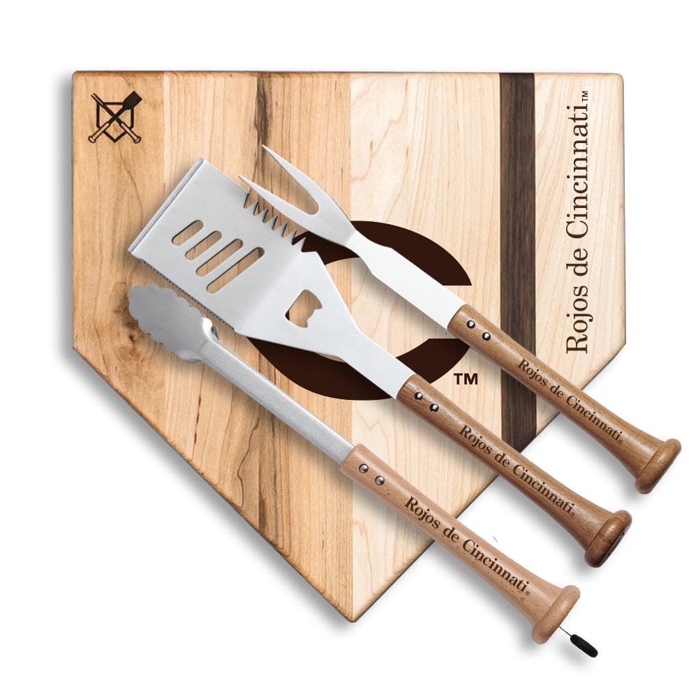 Baseball BBQ Rojos de Cincinnati "Silver Slugger" Combo Set (en Español)