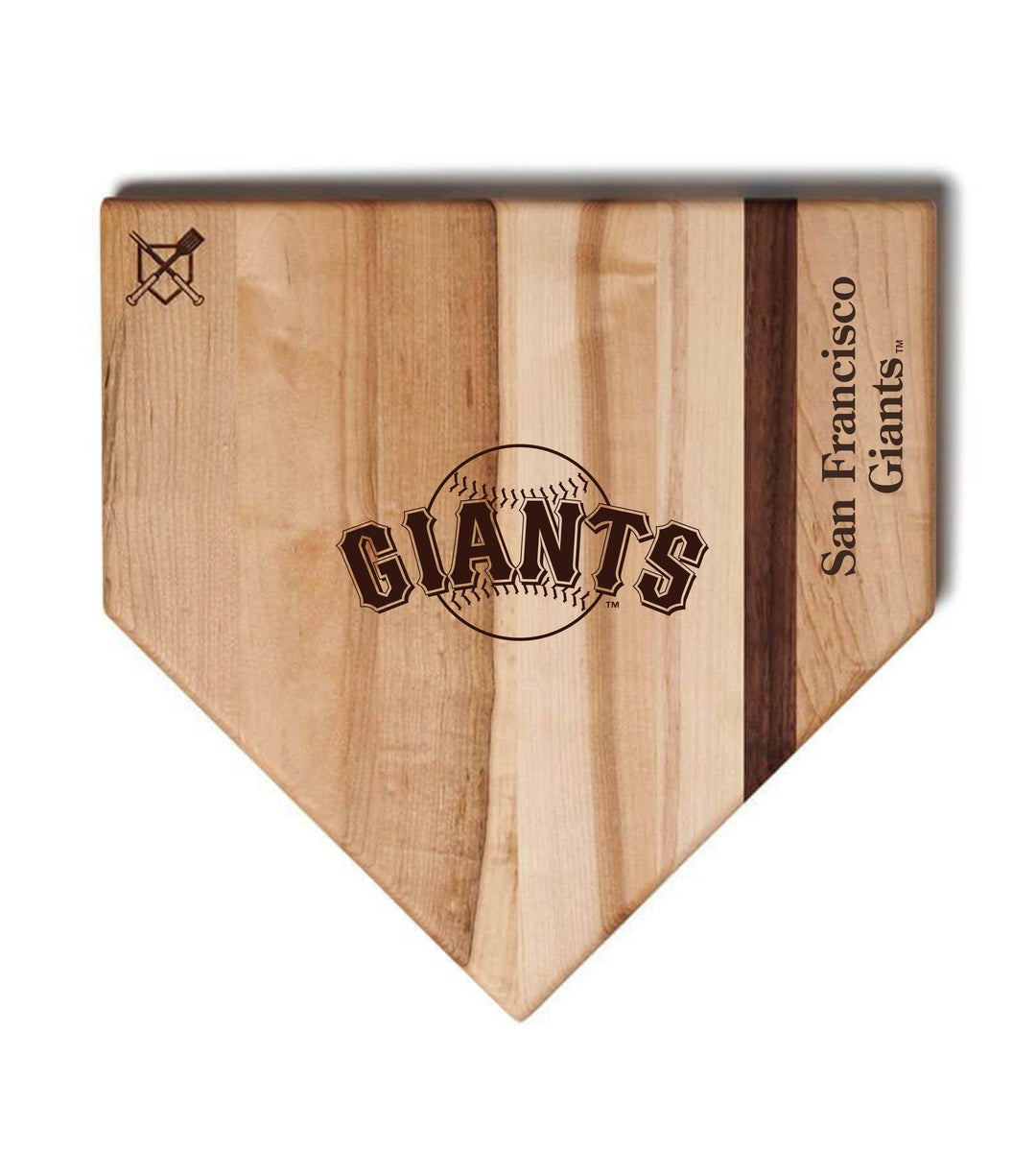 Baseball BBQ San Francisco Giants "Giants" Home Plate / 17" x 17" San Francisco Giants "Silver Slugger" Combo Set