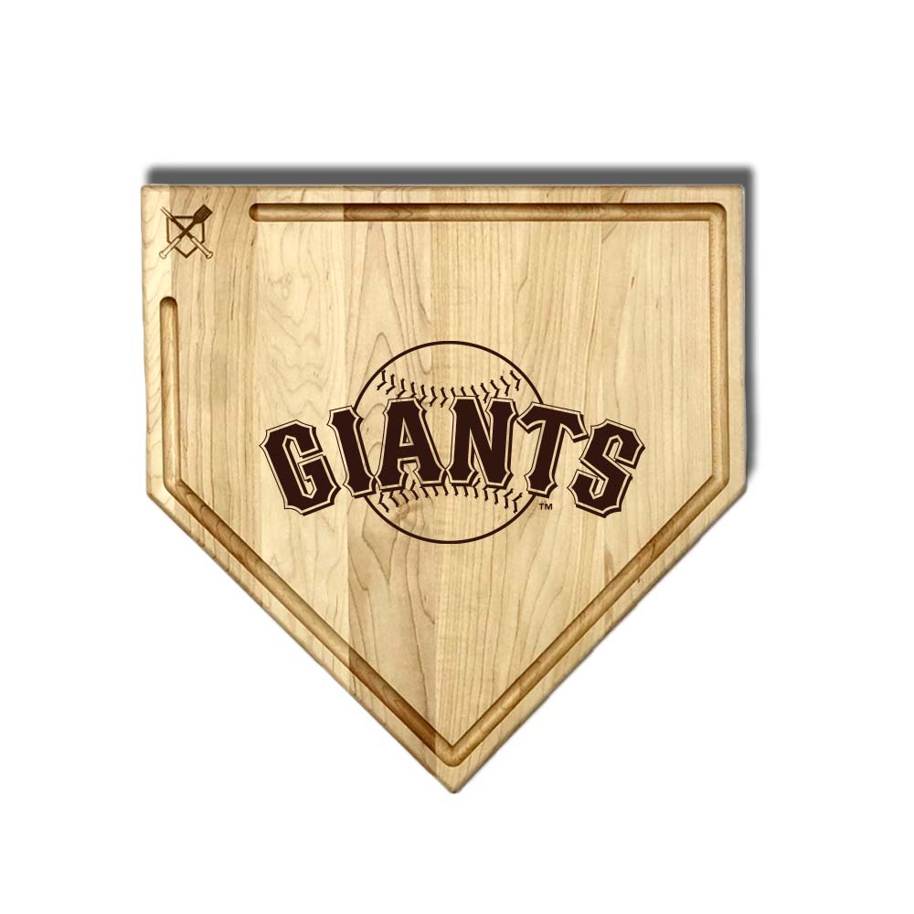Baseball BBQ San Francisco Giants "Giants" Home Plate / 17" x 17" (With Trough) *note: logo only (will not show team name) San Francisco Giants "Silver Slugger" Combo Set
